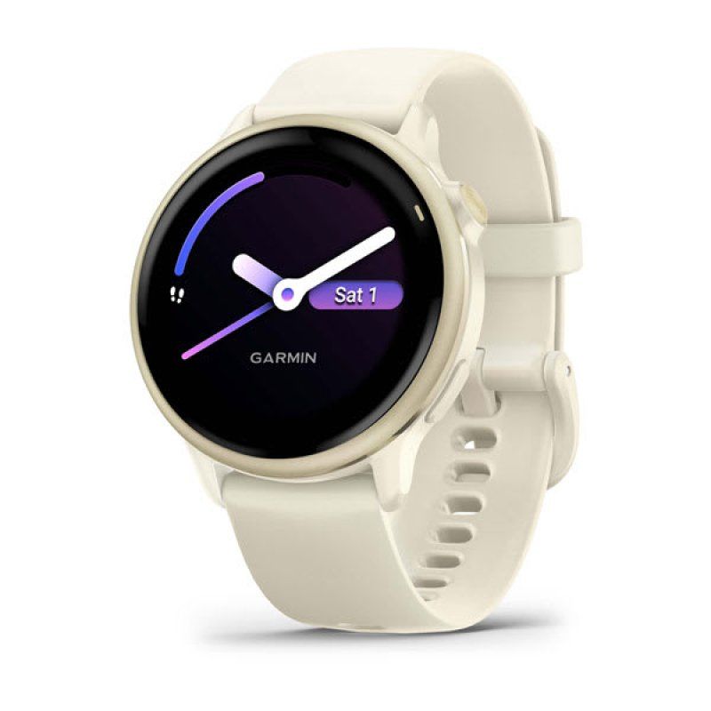 Garmin vívoactive 6 3.05 cm (1.2") AMOLED 42 mm Digital 390 x 390 pixels Touchscreen White Wi-Fi GPS (satellite)