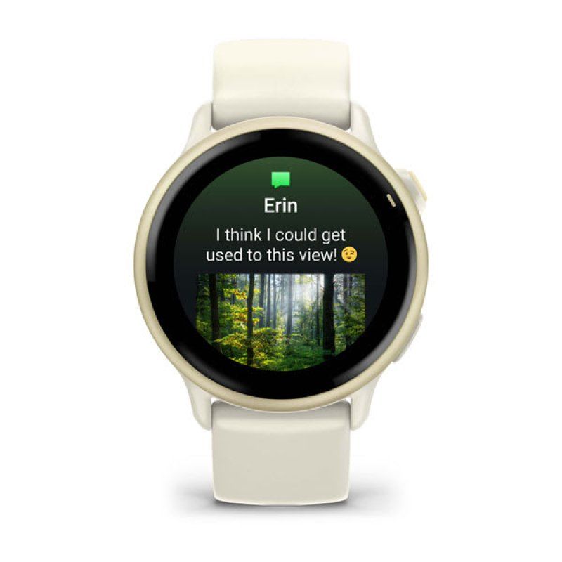 Garmin vívoactive 6 3.05 cm (1.2") AMOLED 42 mm Digital 390 x 390 pixels Touchscreen White Wi-Fi GPS (satellite)