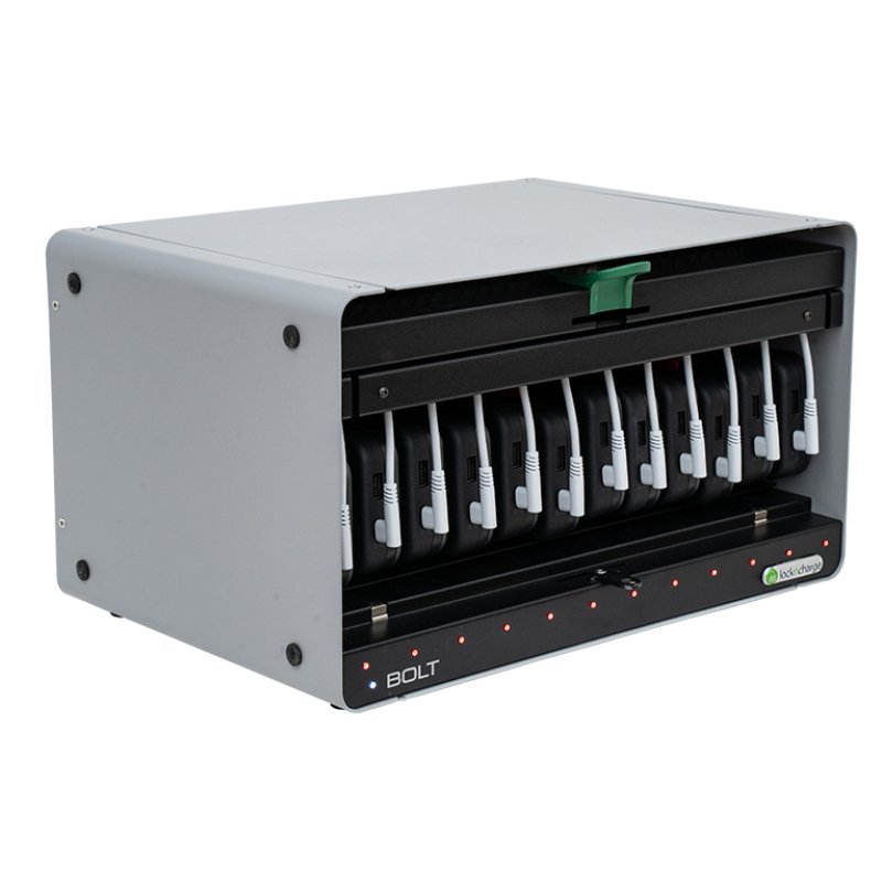 LocknCharge BOLT 12 Portable device management cabinet Black, Grey