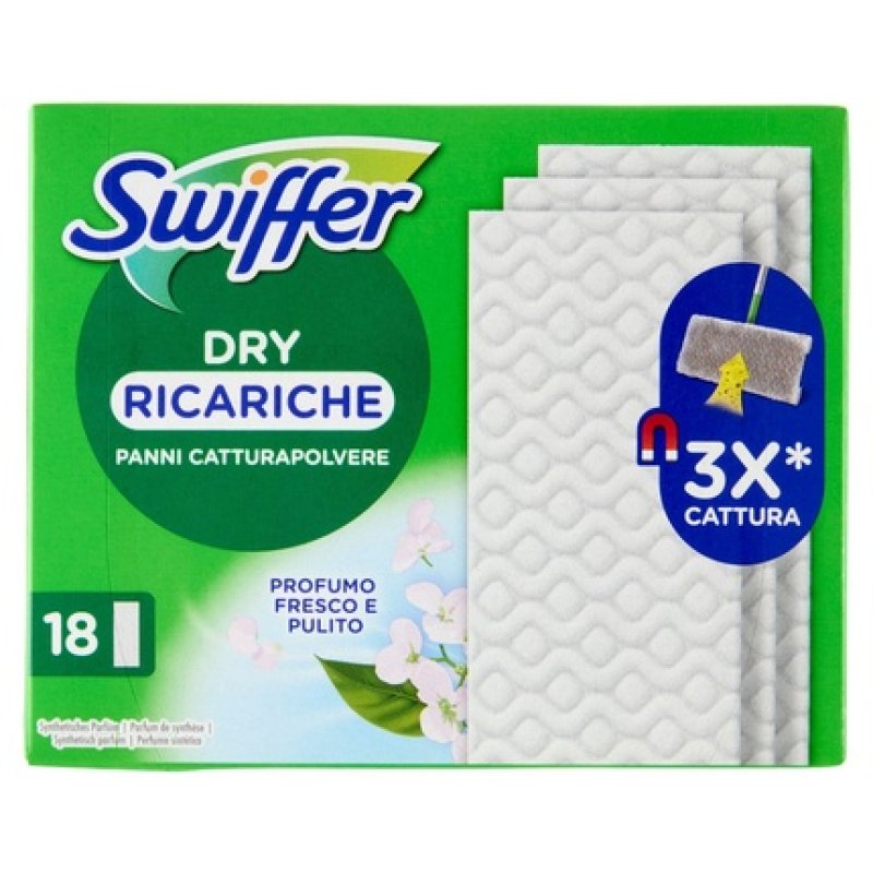 Swiffer Serpillère sèche au parfum febreze, pack de recharge