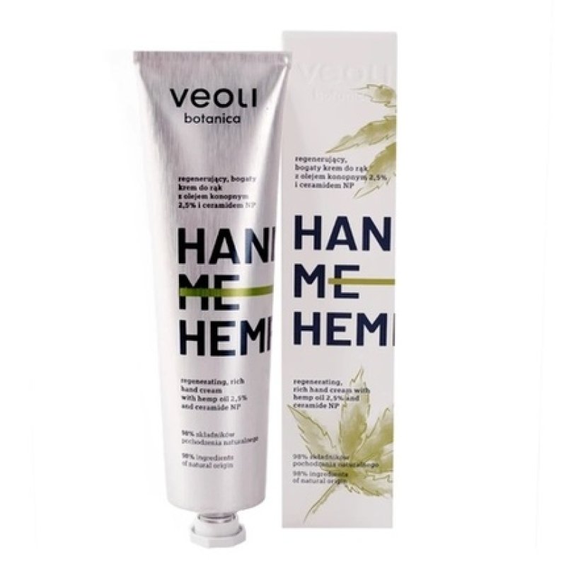 Veoli Botanica Hand Me Hemp Regenerating Hand Cream With Hemp Oil And Ceramide Np 75ml
