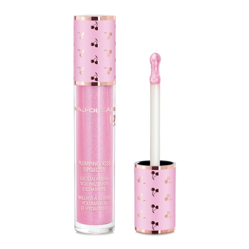 NAJ-OLEARI Plumping Kiss Lipgloss Makeup for Face Woman 11 Pink Holographic