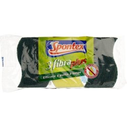 Spontex Fiber Plus - Pack of 3