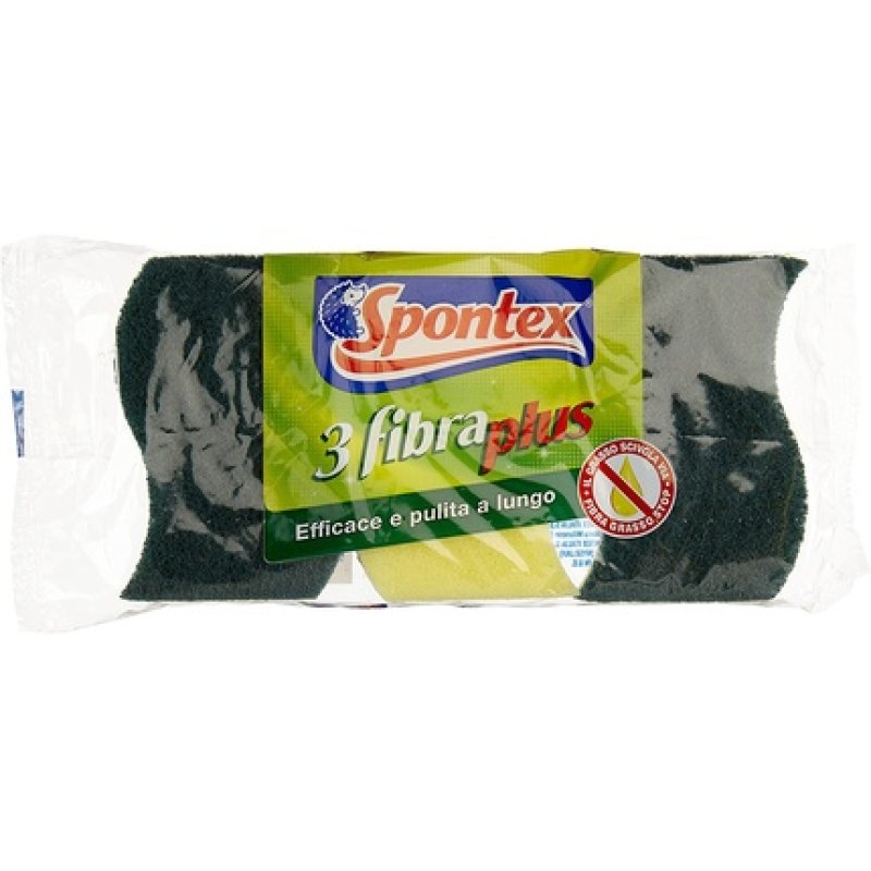 Spontex Fiber Plus - Pack of 3