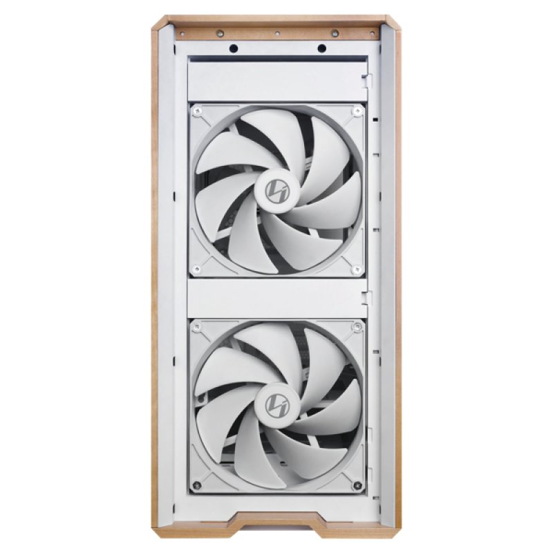 Lian Li Lancool LAN217W unité centrale Midi Tower Blanc, Bois