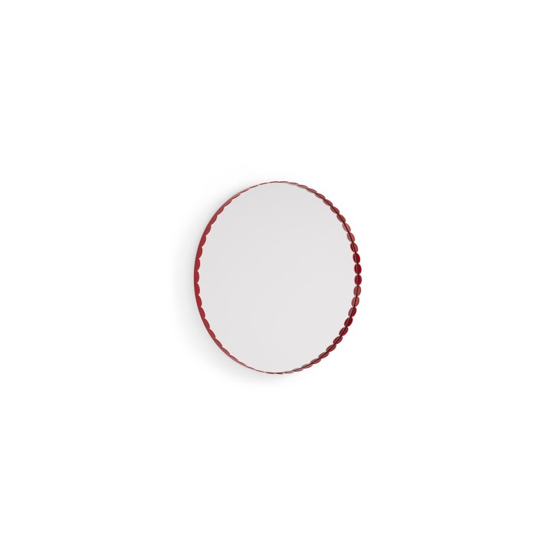 HAY - Arcs Round Mirror Ø60 cm (Red)