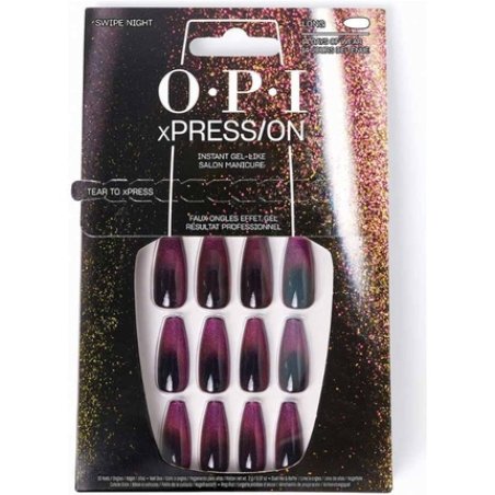 OPI xPRESS/ON Press On Nails & Cuticle Oil 30 Pcs Reusable False Nails with up to 14 Days of Wear Deeply Nourishing