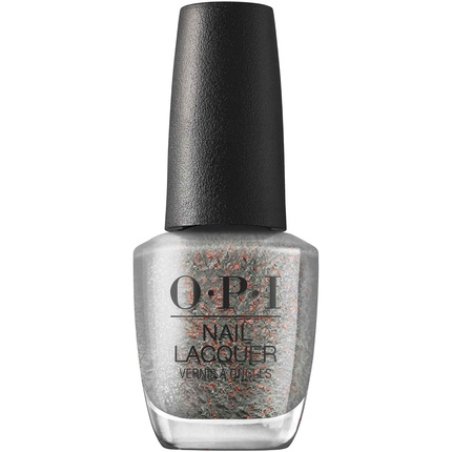 OPI Nail Lacquer Opaque Shimmer Finish Metallic Gray & Gold Nail Polish 0.5 fl oz