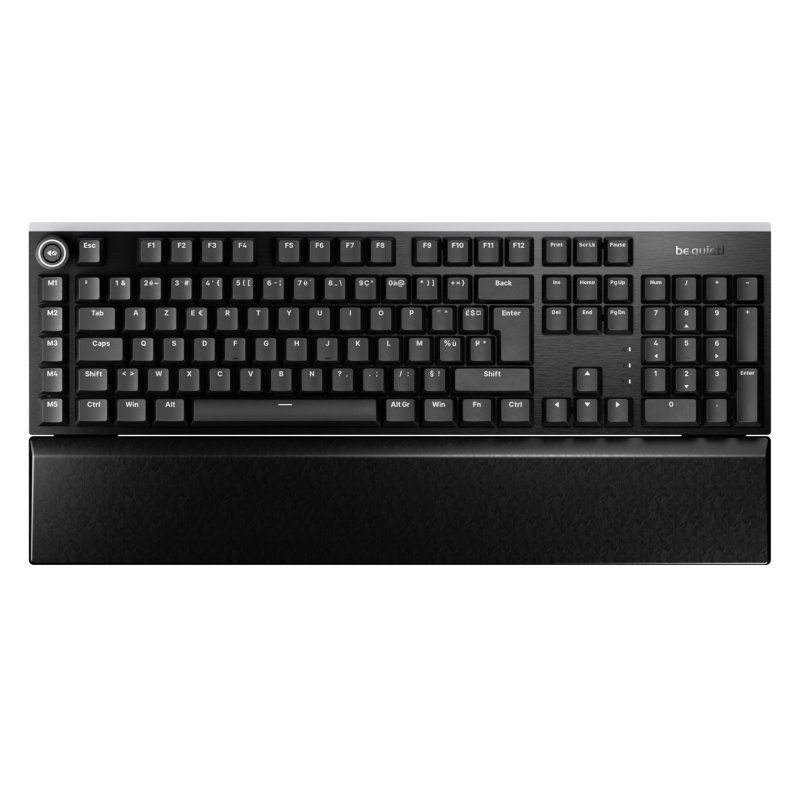 be quiet! Light Mount Silent Tactile FR ISO keyboard Gaming USB AZERTY French Black