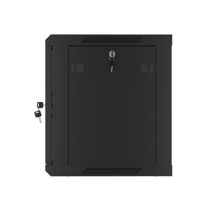 ARMARIO LANBERG 9U 600X450 CON PUERTA PERFORADA RACK 19 H-60 KG NEGRO FLAT PACK