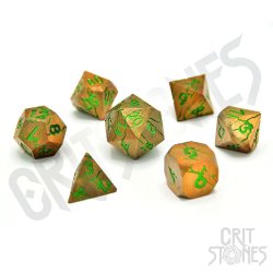 CritStones Metal pack dés Gorgon Gaze (7)