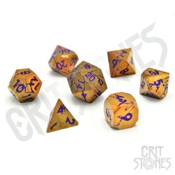 CritStones Metal pack dés Shattered Sigils (7)