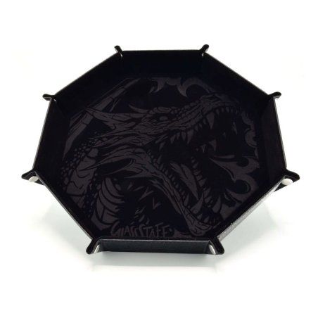 CritStones Plateau à dés pliant Dragon Skin XL Edition Black