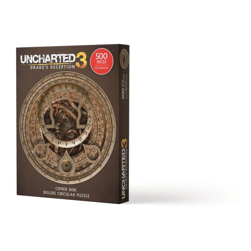 Uncharted puzzle Cipher Disk Circular Deluxe (500 pièces)
