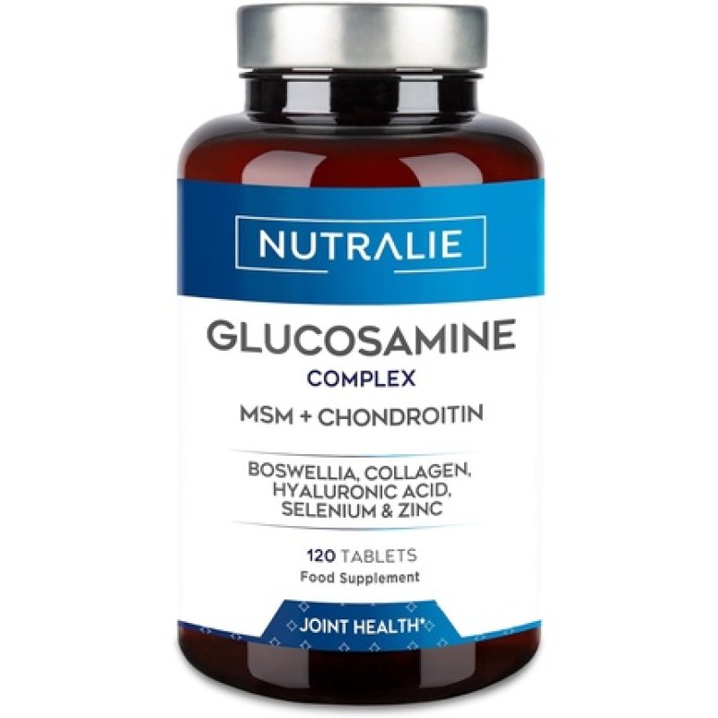 Glucosamine and Chondroitin High Strength Complex with MSM, Collagen, Hyaluronic Acid and Boswellia 120 Tablets
