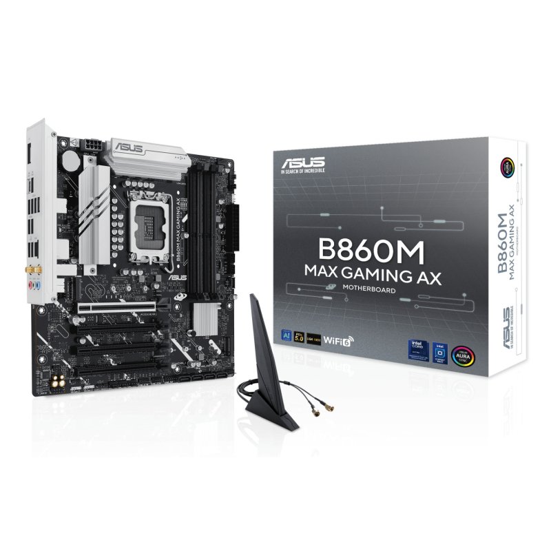 ASUS B860M MAX GAMING AX Intel B860 LGA 1851 (Socket V1) micro ATX