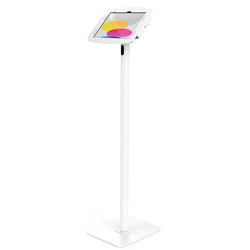Compulocks iPad 10th-11th (A16) Gen, Space Enclosure Swift Floor Stand - White
