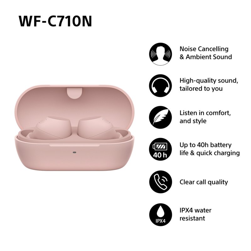 WF-C710N In-Ear TWS-BT-Kopfhörer rosa