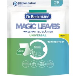 Dr. Beckmann Magic Leaves Universal Detergent Sheets Pre-Dosed Water-Soluble Wash Space-Saving Easy to Use