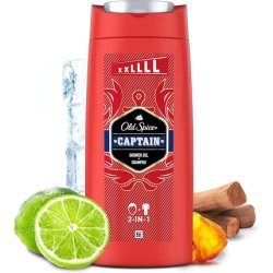 Old Spice Captain Shower Gel & Shampoo For Men 2-In-1 Scent of Open Ocean Sandalwood & Citrus Notes
