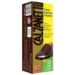 Calzanetto Testa di Moro Crema Lucido Shoe Polish for Maximum Protection, Color, and Brilliance - Unisex-Adult, One Size