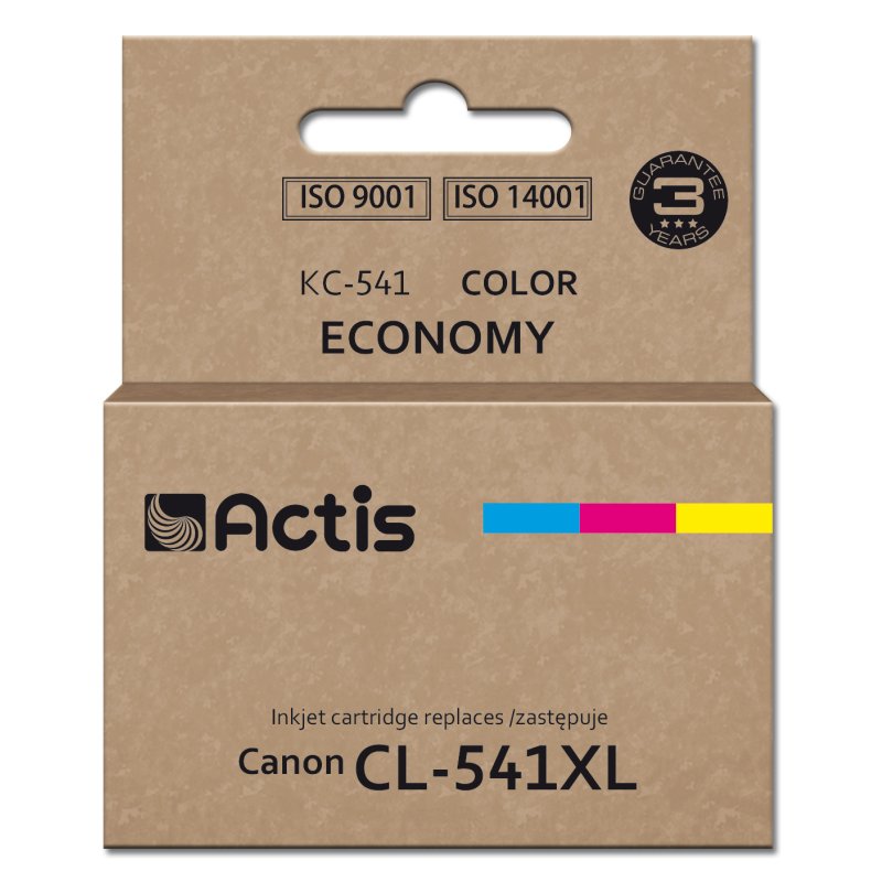 Actis KC-541 encre pour imprimante Canon (remplacement CL-541XL) Suprême, 18 ml, bleu, jaune, rouge