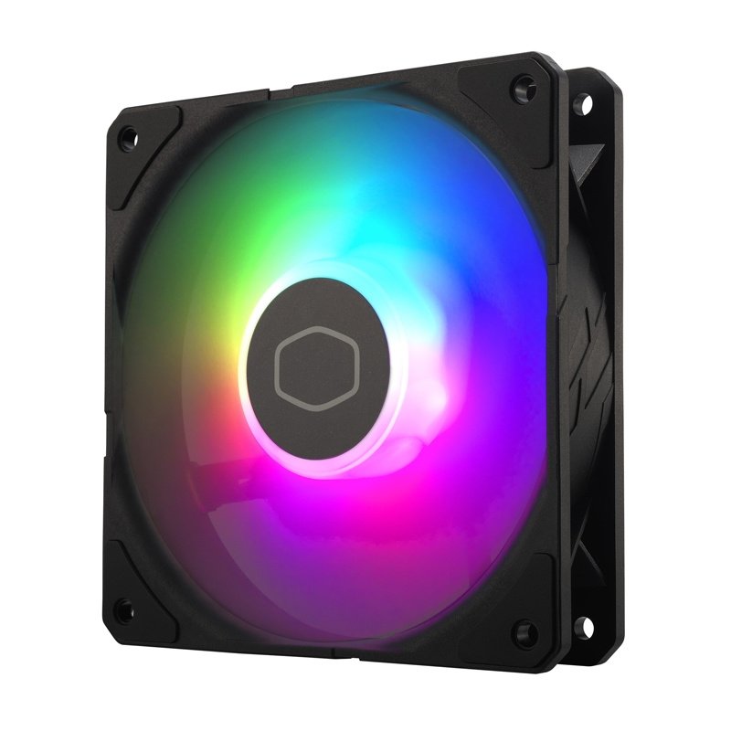 Cooler Master SickleFlow Edge 120 ARGB 12cm PWM Case Fan, Up to 2500 RPM, Loop Dynamic Bearing, Black