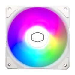 Cooler Master SickleFlow Edge 120 ARGB 12cm PWM Case Fan, Up to 2500 RPM, Loop Dynamic Bearing, White Edition