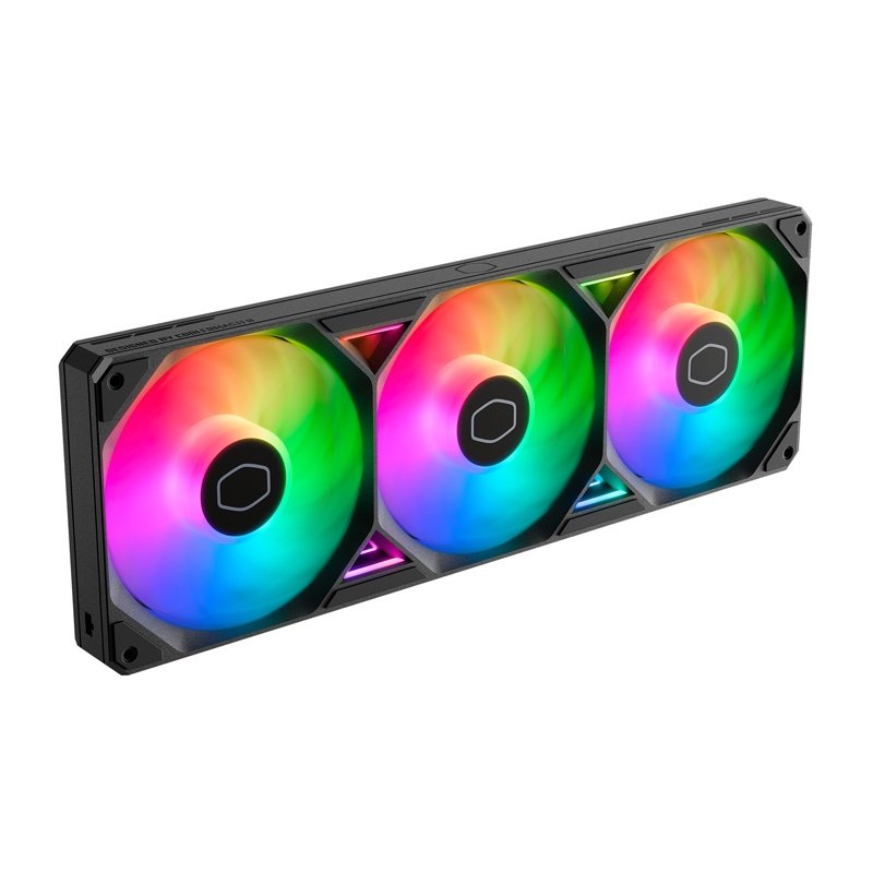 Cooler Master SickleFlow Edge 360 ARGB PWM Triple-Fan Single-Frame Unit, Up to 2500 RPM, Loop Dynamic Bearing, Single