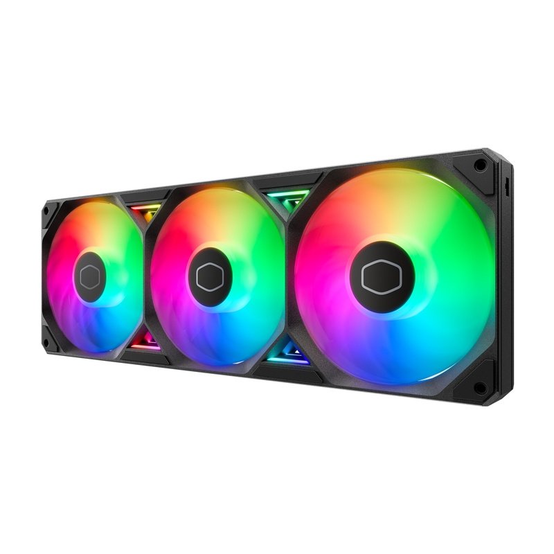 Cooler Master SickleFlow Edge 360 ARGB PWM Triple-Fan Single-Frame Unit, Up to 2500 RPM, Loop Dynamic Bearing, Single