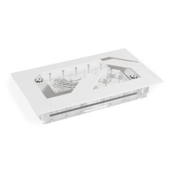 Alphacool Apex Distroplate Dark Base Pro 901 White VPP/D