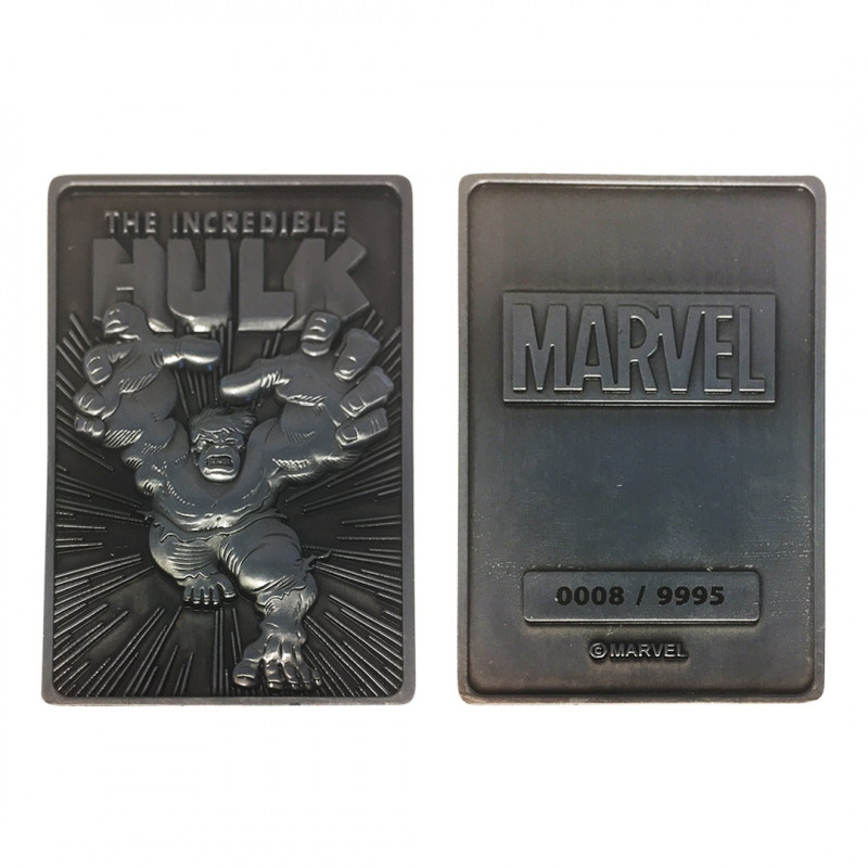 MARVEL - The Hulk - Carte en métal collector