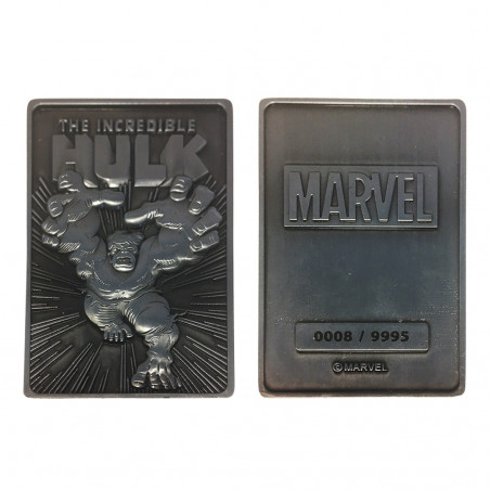 MARVEL - The Hulk - Carte en métal collector