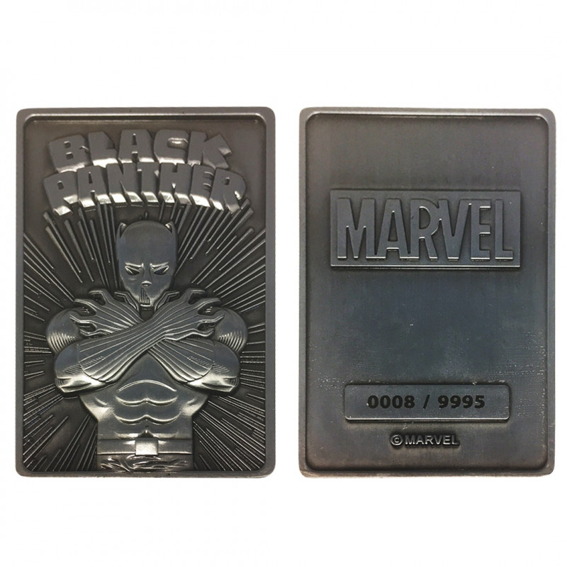 MARVEL - Black Panther - Carte en métal collector