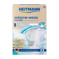 Heitmann Bleaching Laundry Wipes - 20 Pieces Eco Pack