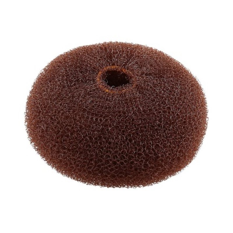 T4B LUSSONI Hair Bun Ring for Styling, Made of Durable Material 110mm Brown