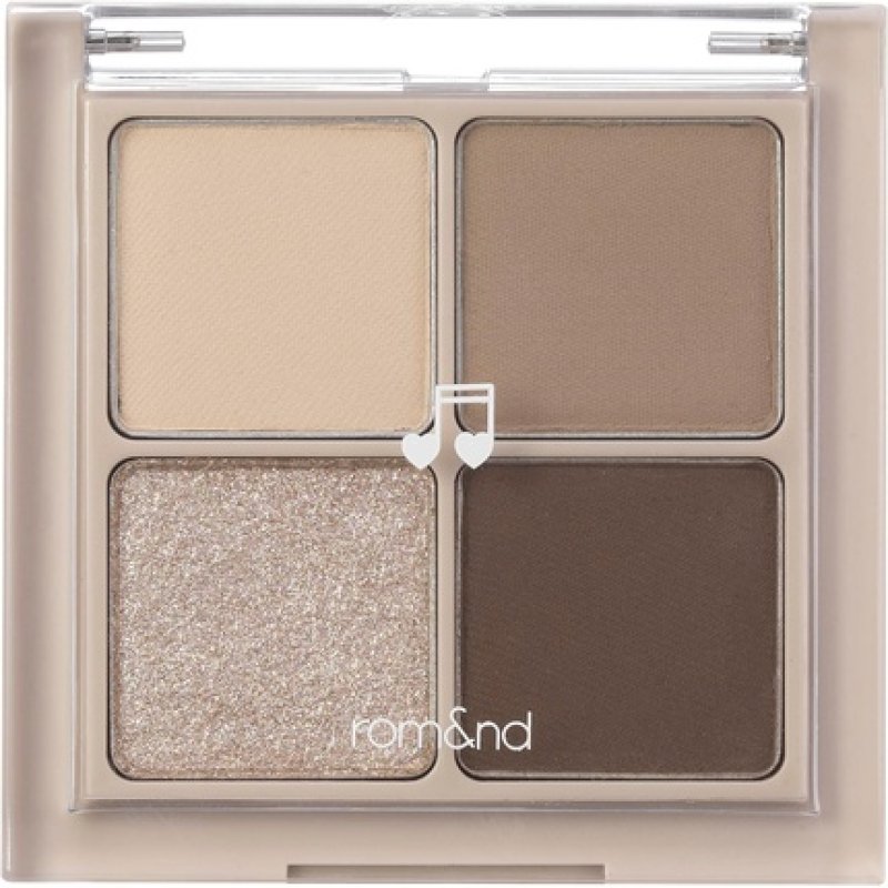 rom&nd Better Than Eyes 4 Colors Eyeshadow Palette Warm Natural Cosmetic Eye Shadows K-beauty Korean Cosmetics 6g/0.21oz
