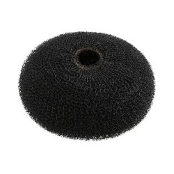 T4B LUSSONI Hair Bun Ring for Styling, Made of Durable Material 90mm Black