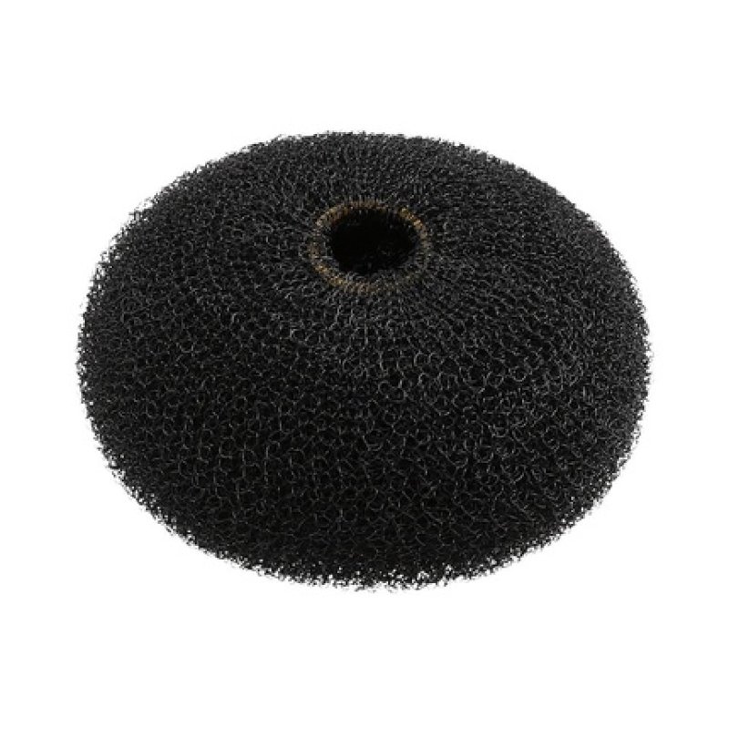 T4B LUSSONI Hair Bun Ring for Styling, Made of Durable Material 90mm Black