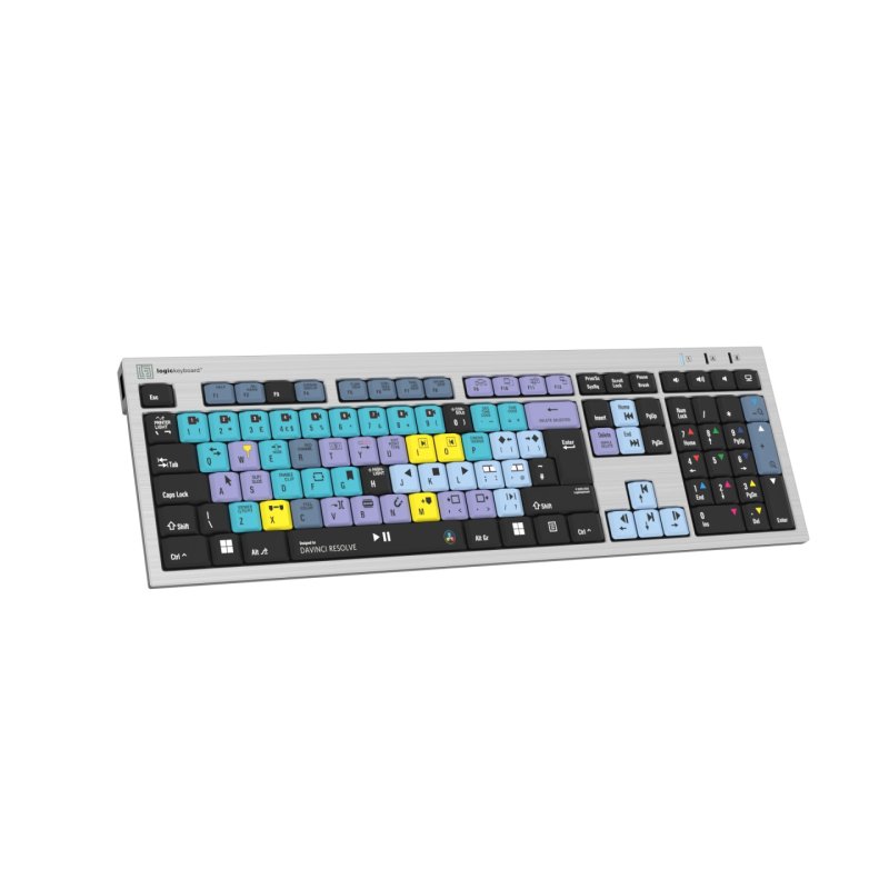 Logickeyboard LKB-RESC-AJPU-UK keyboard Office USB QWERTY English Silver