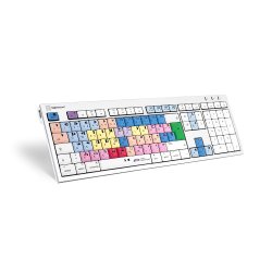 Logickeyboard LKB-MCOM4-CWMU-DE clavier Bureau USB QWERTZ Allemand Multicolore