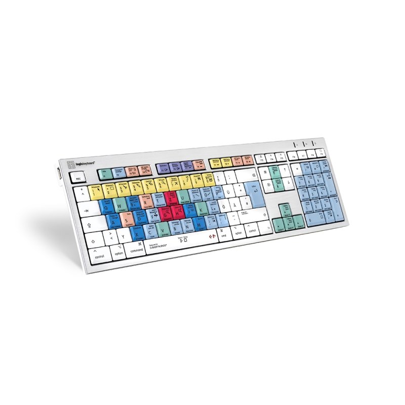 Logickeyboard LKB-CBASE-CWMU-DE clavier Bureau USB QWERTZ Allemand Multicolore