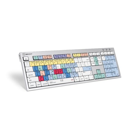 Logickeyboard ALBA clavier Universel USB ĄŽERTY Français Argent