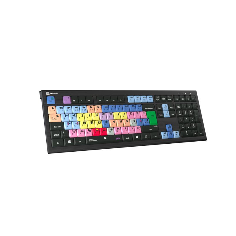 Logickeyboard LKB-MCOM4-A2PC-UK keyboard Gaming Lightning QWERTY English Black
