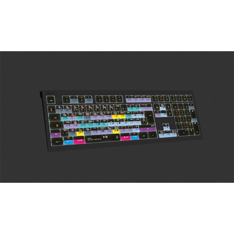 Logickeyboard ASTRA 2 clavier USB QWERTY Anglais Noir