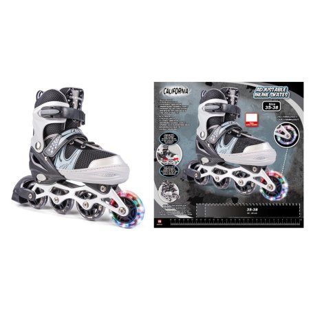 California - Inliners w/light Size 35-38 - Black (24943)