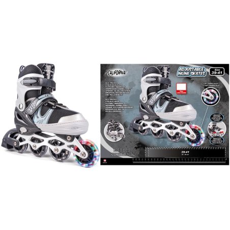 California - Inliners w/light size 39-41 - Black (24944)