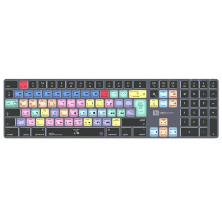 Logickeyboard LKB-PPROCC-TM-UK keyboard Office Bluetooth QWERTY English Grey, Titanium