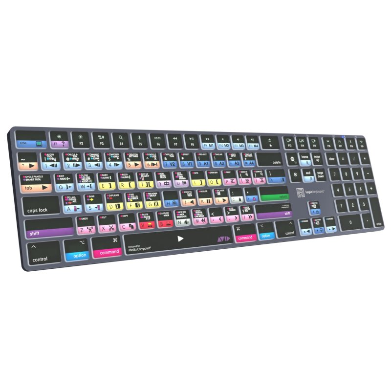 Logickeyboard LKB-MCOMP-TM-UK keyboard Office Bluetooth QWERTY English Grey, Titanium