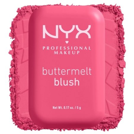 NYX PROFESSIONAL MAKEUP Buttermelt Powder Blush Fade and Transfer-Resistant Blush Vegan Formula Getting Butta 08 0.17